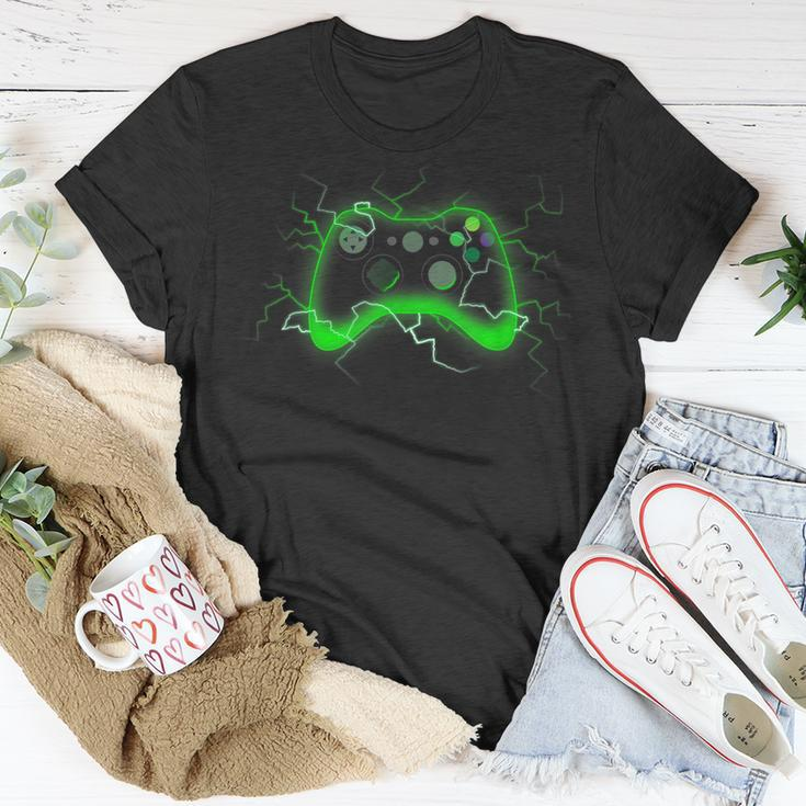 Video Game Controller Shock Lightning Bolt Gaming Gamer T-Shirt Lustige Geschenke