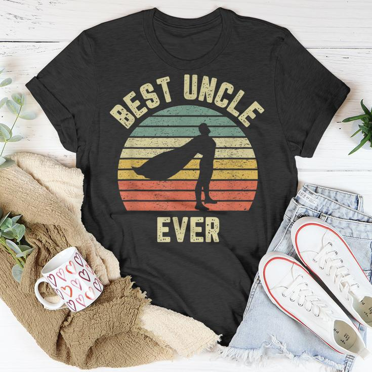 Vintage Best Uncle Ever Superhero Fun Uncle Gift Idea Gift For Mens Unisex T-Shirt Unique Gifts