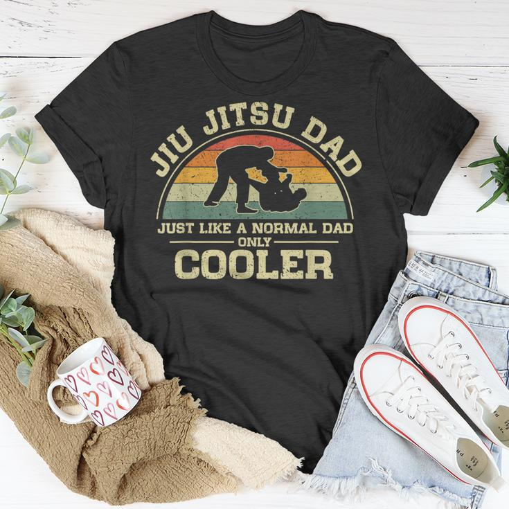 Mens Vintage Jiu Jitsu Dad Just Like A Normal Dad Only Cooler T-Shirt Funny Gifts