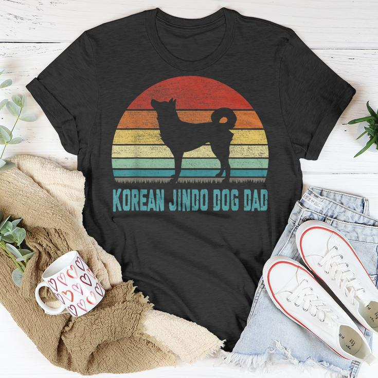 Vintage Korean Jindo Dog Dad Dog Lover T-Shirt Funny Gifts