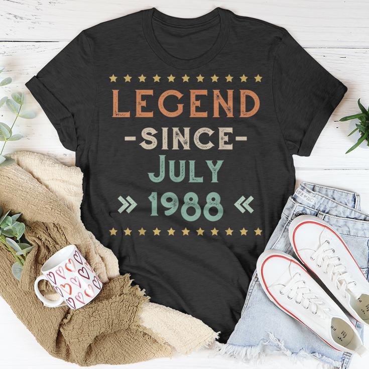 Vintage Legend Seit Juli 1988 Geburtstag Männer Frauen T-Shirt Lustige Geschenke