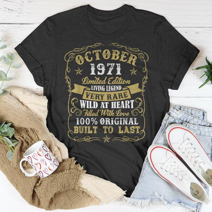 Vintage October Shirt 1971 Birthday Gift For 48 Yrs Old Unisex T-Shirt Unique Gifts