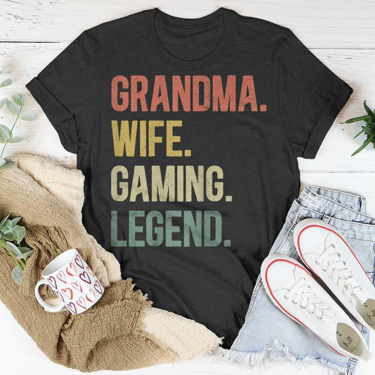 Vintage Oma Ehefrau Gaming Legende Retro Gamer Oma T-Shirt Lustige Geschenke