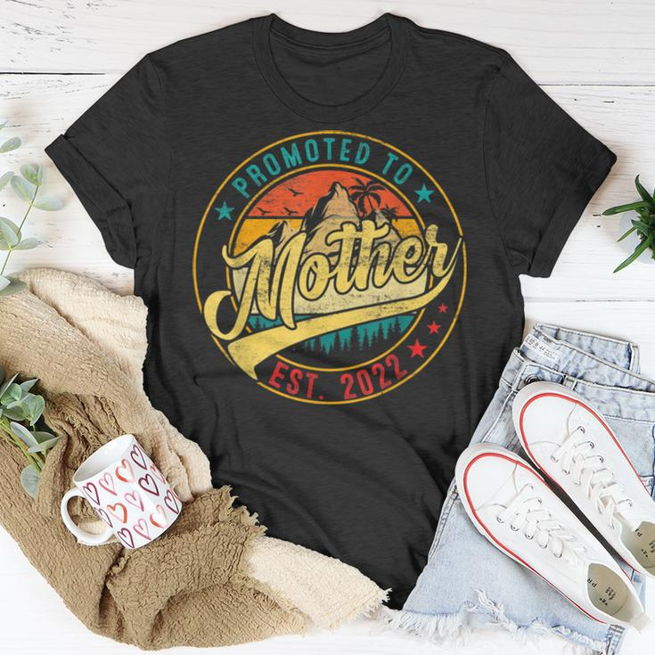 Vintage Promoted To Mother 2022 Mothers Day New Mom GrandmaUnisex T-Shirt Unique Gifts