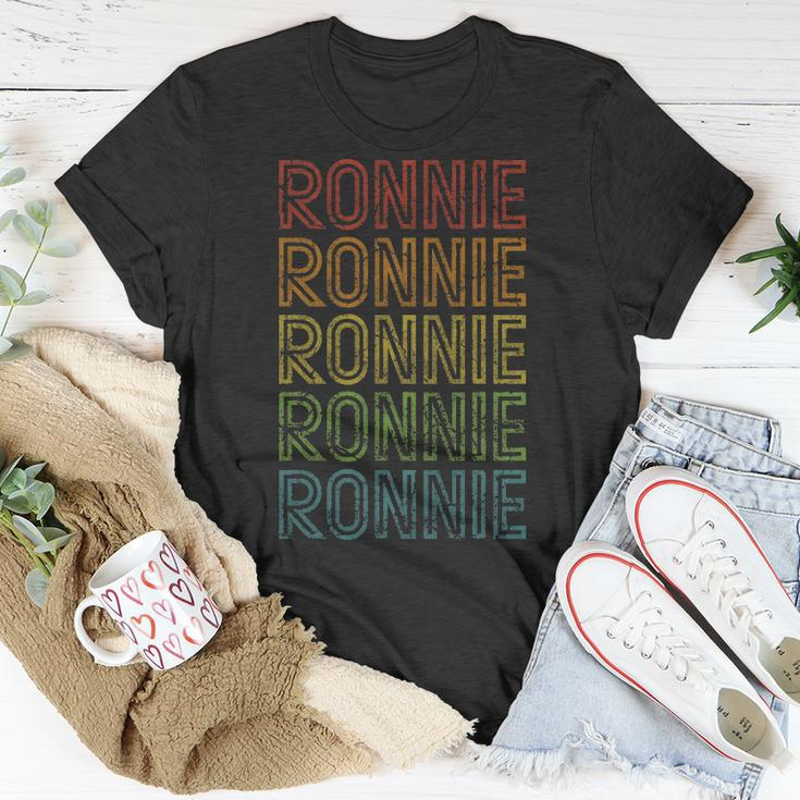 Vintage Ronnie Cool Name Birthday Gift Unisex T-Shirt Funny Gifts