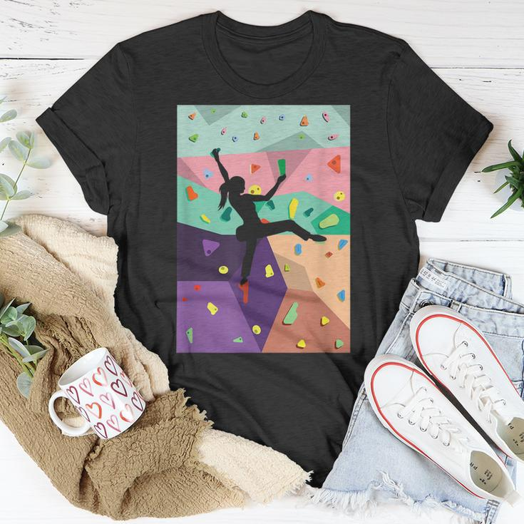 Wall Climbing Indoor Rock Climbers Action Sports Alpinism Unisex T-Shirt Unique Gifts
