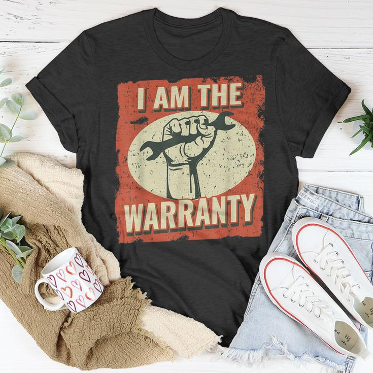 I Am The Warranty Vintage Mechanic Dad For Men Auto Mechanic T-Shirt Funny Gifts