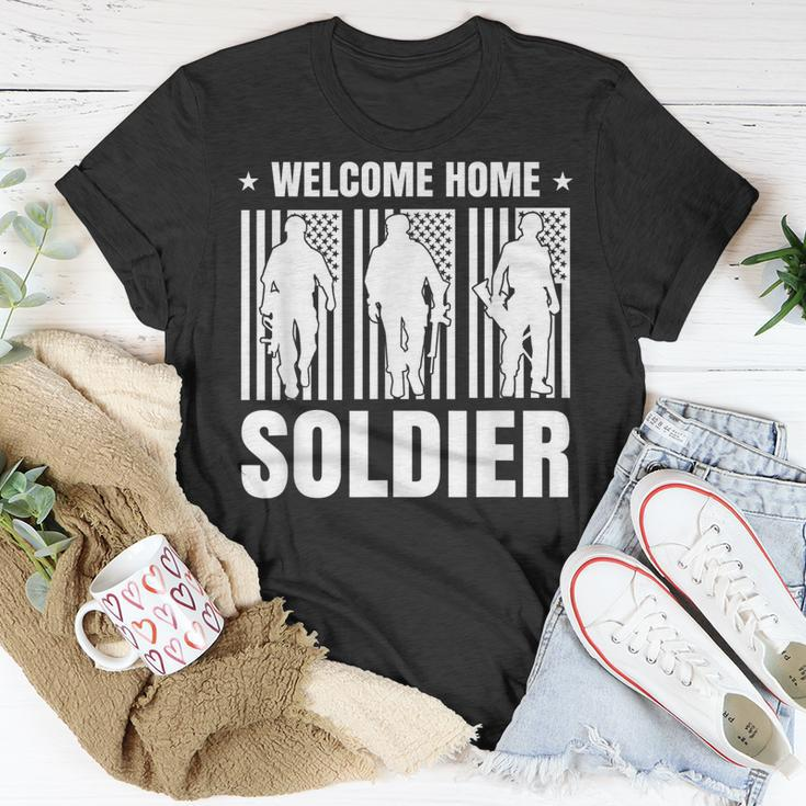 Welcome Home Soldier - Usa Warrior Hero Military T-shirt Funny Gifts