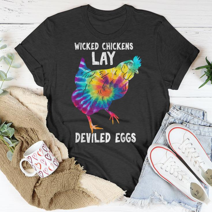 Wicked Chicken Lay Deviled Eggs Farmhouse Chicken T-shirt Funny Gifts