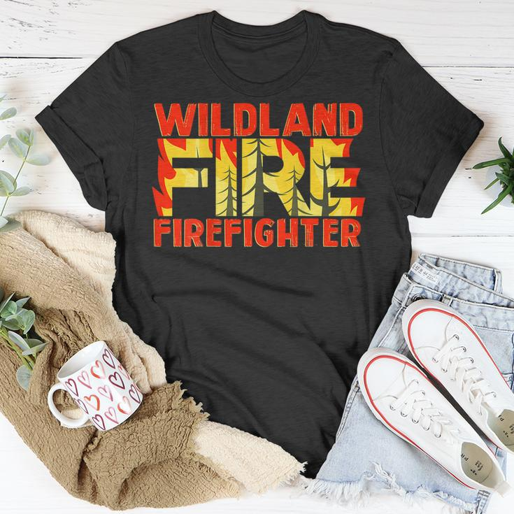 Wildland Fire Rescue Department Firefighters Firemen Uniform T-Shirt Funny Gifts