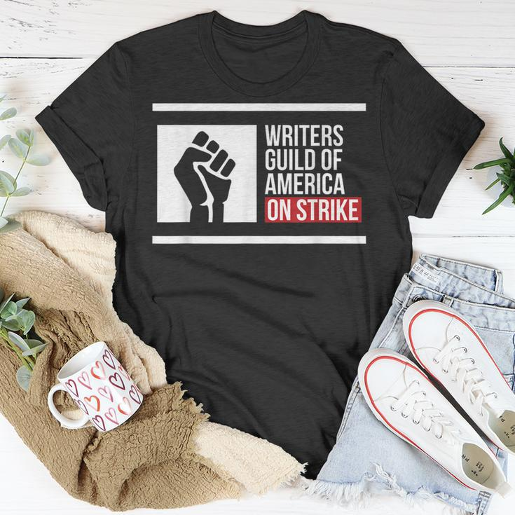 Writers Guild Of America On Strike America On Strike T-shirt Personalized Gifts