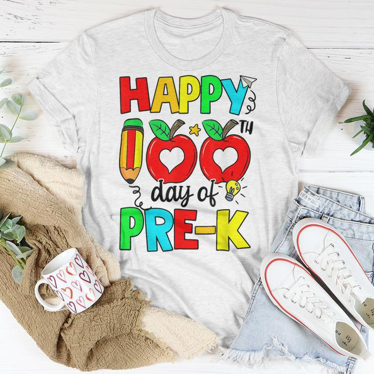 100 Days Of Pre K Happy 100Th Day Of School Teacher Kids T-Shirt Funny Gifts