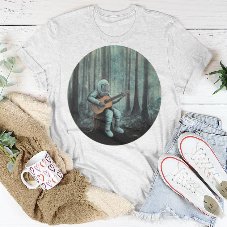 Astronaut Playing Guitar Music Unisex T-Shirt Unique Gifts