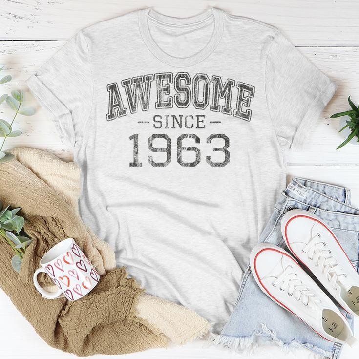 Awesome Since 1963 Vintage Style Born In 1963 Birthday T-Shirt Funny Gifts