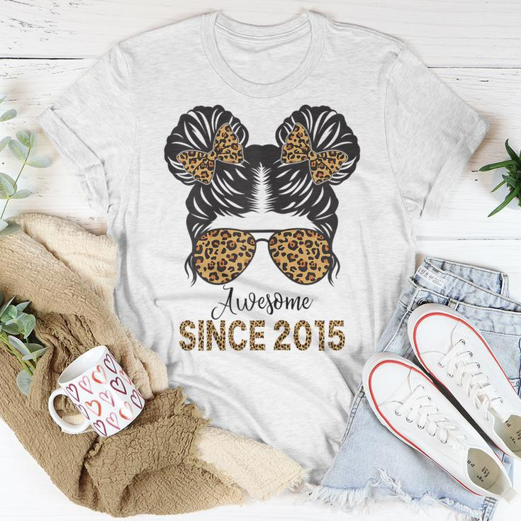 Awesome Since 2015 8 Year Old Girl 8Th Birthday Unisex T-Shirt Unique Gifts