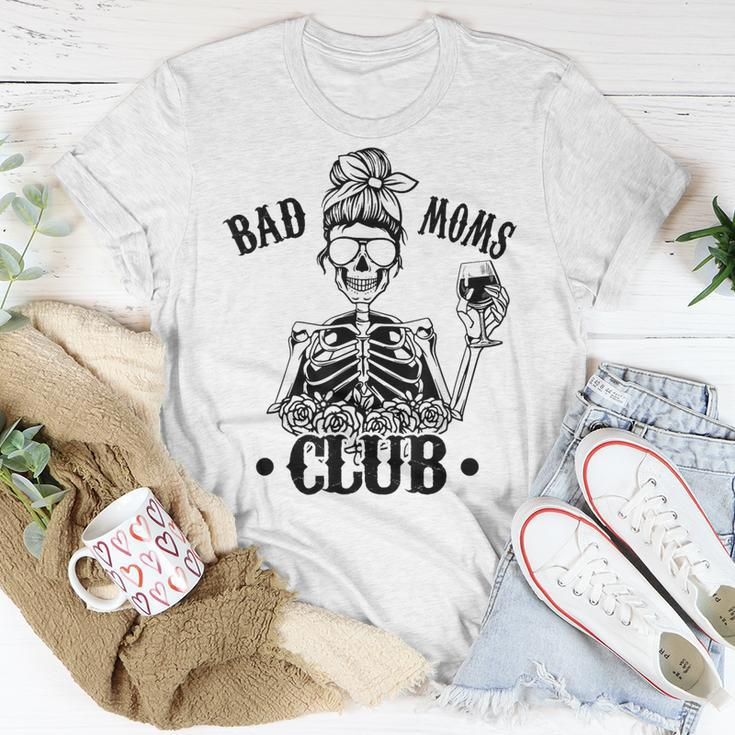 Bad Moms Club Leopard Schädel T-Shirt, Lustig für Mamas Lustige Geschenke