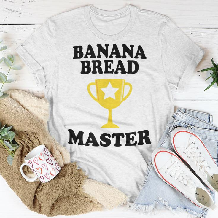 Banana Bread Master Trophy Funny Maker Mom Dad Grandma Unisex T-Shirt Unique Gifts