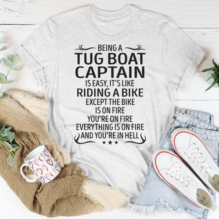 Being A Tug Boat Captain Like Riding A Bike Unisex T-Shirt Funny Gifts