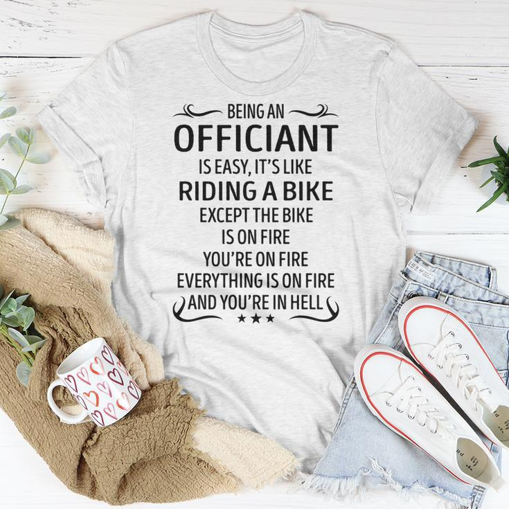 Being An Officiant Like Riding A Bike Unisex T-Shirt Funny Gifts