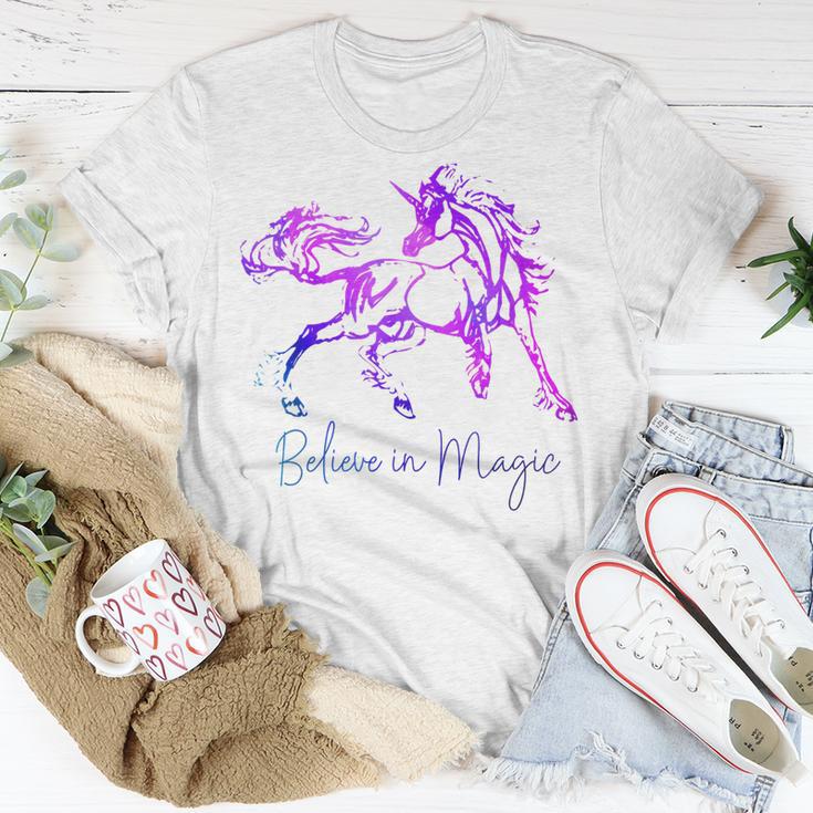 Believe In Magic Einhorn-T-Shirt, Vintage-Fantasiekunst für Pferdefans Lustige Geschenke