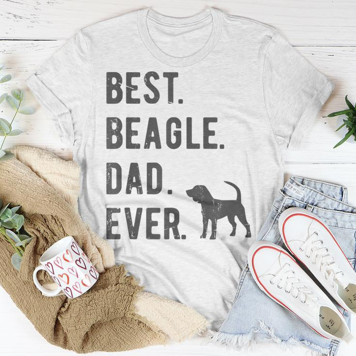 Best Beagle Dad Ever Funny Beagle Dog Lovers Dad Gift Gift For Mens Unisex T-Shirt Funny Gifts
