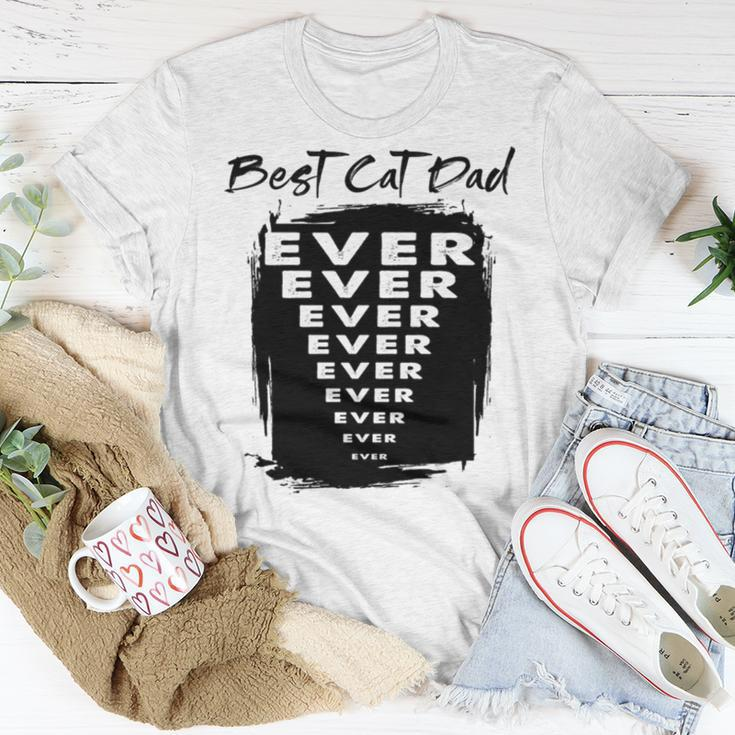 Best Cat Dad Ever V2 Unisex T-Shirt Unique Gifts