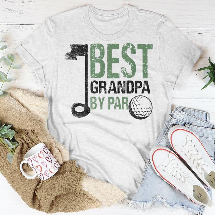 Best Grandpa By Par Graphic Novelty Sarcastic Funny Grandpa Unisex T-Shirt Unique Gifts