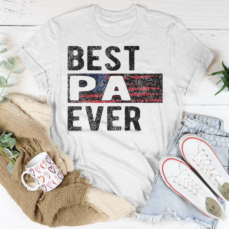 Best Pa Ever Proud Pa Grandpa Gift For Mens Unisex T-Shirt Funny Gifts