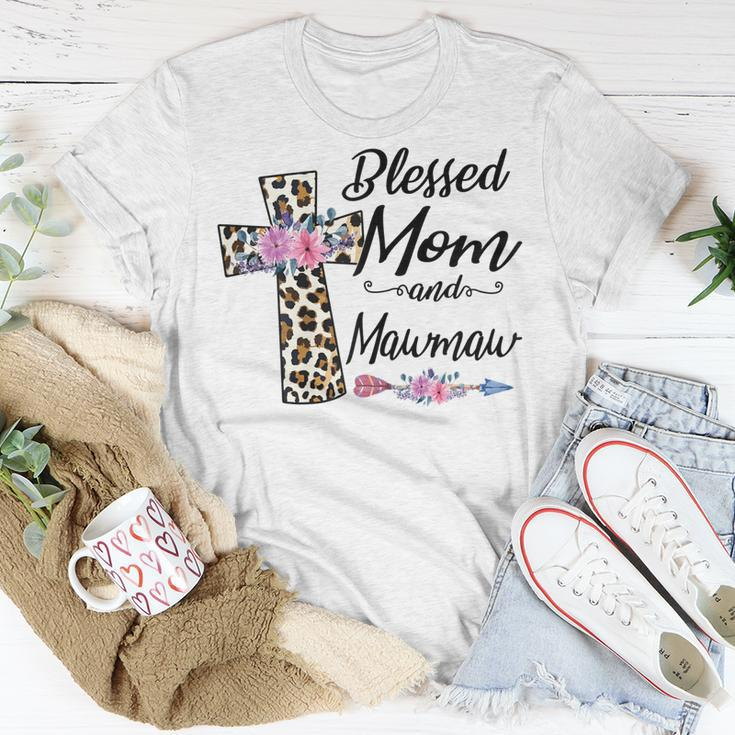 Blessed To Be Called Mom And Mawmaw Floral Mothers Day Gift For Womens Unisex T-Shirt Unique Gifts