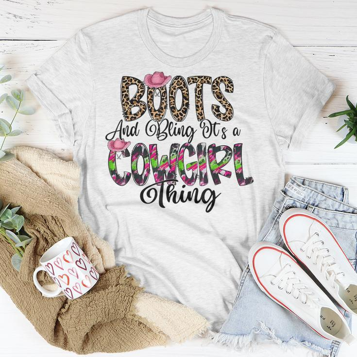 Boots And Bling Its A Cowgirl Thing T-Shirt Funny Gifts