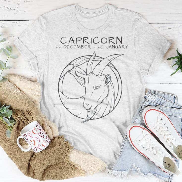 Capricorn Icon Design Unisex T-Shirt Unique Gifts