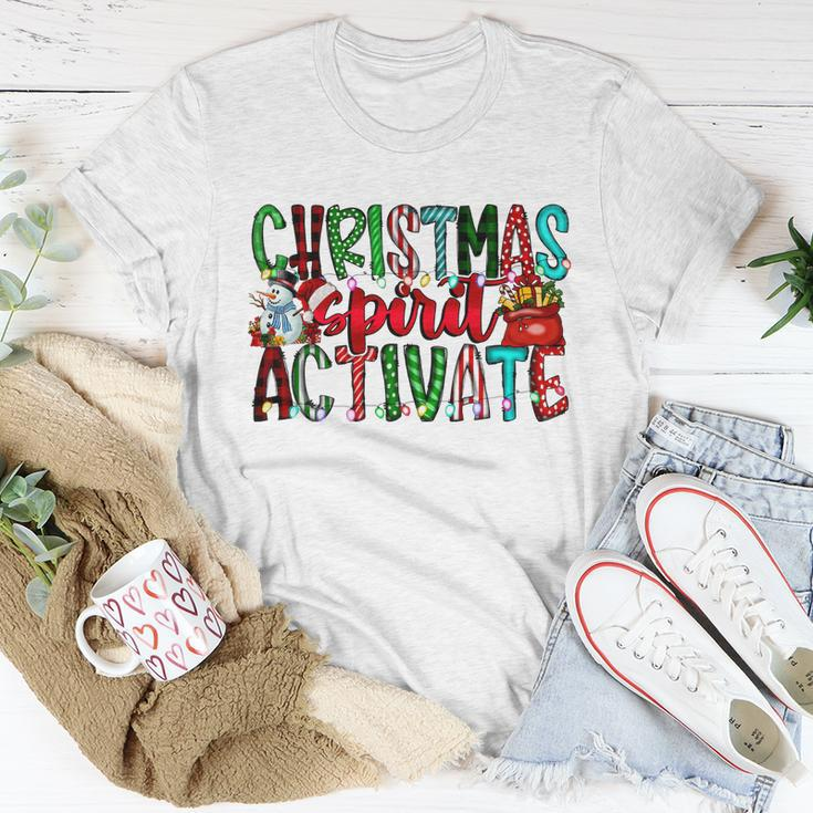 Christmas Spirit Activate Funny Christmas Xmas V2 Unisex T-Shirt Unique Gifts