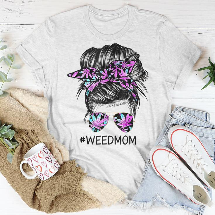Classy Mom Life With Leopard Mom Marijuana Weed Lover Unisex T-Shirt Unique Gifts