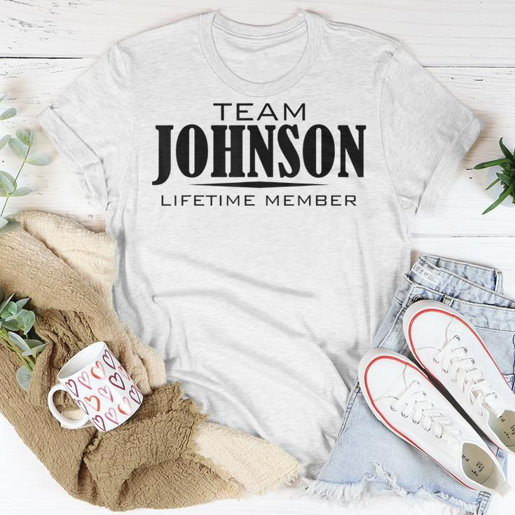 Cornhole Team Johnson Family Last Name Top Lifetime Member T-shirt Funny Gifts