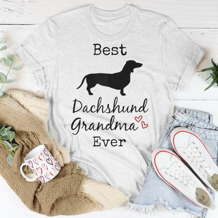 Dachshund Grandmother Gift Dachshund Grandma Best Ever Gift For Womens Unisex T-Shirt Funny Gifts