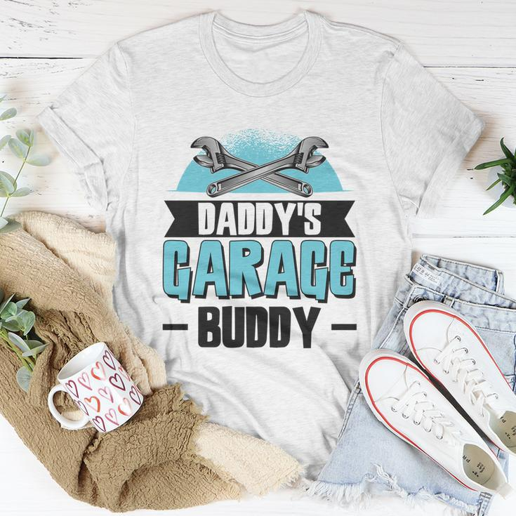 Daddys Garage Buddy Dad Mechanic Car Technician Meaningful Gift Unisex T-Shirt Unique Gifts