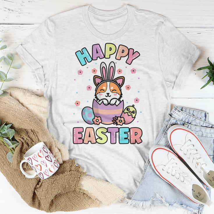 Easter Kawaii Bunny Corgi Dog Cute Spring Egg Hunting Kids Unisex T-Shirt Unique Gifts