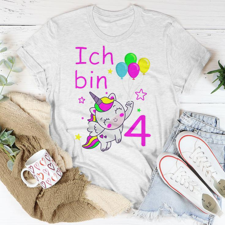 Einhorn T-Shirt für Mädchen 4 Jahre, Zauberhaftes Einhorn-Motiv Lustige Geschenke