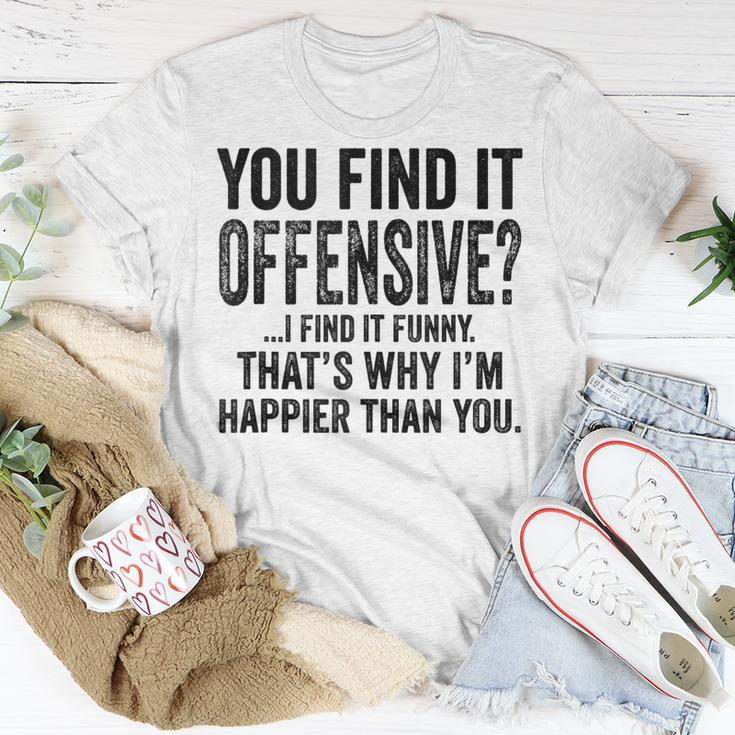 You Find It Offensive I Find It Humorous Vintage T-Shirt Funny Gifts