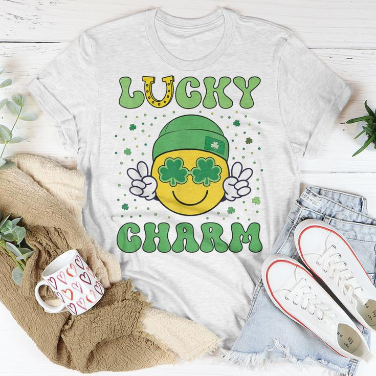 Funny St Patricks Day Lucky Charm Smile Face Kids Boys Girls Unisex T-Shirt Unique Gifts