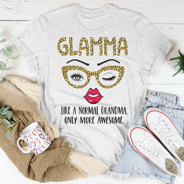 Glamma Like A Normal Grandma Only More Awesome Eyes And Lip Unisex T-Shirt Unique Gifts