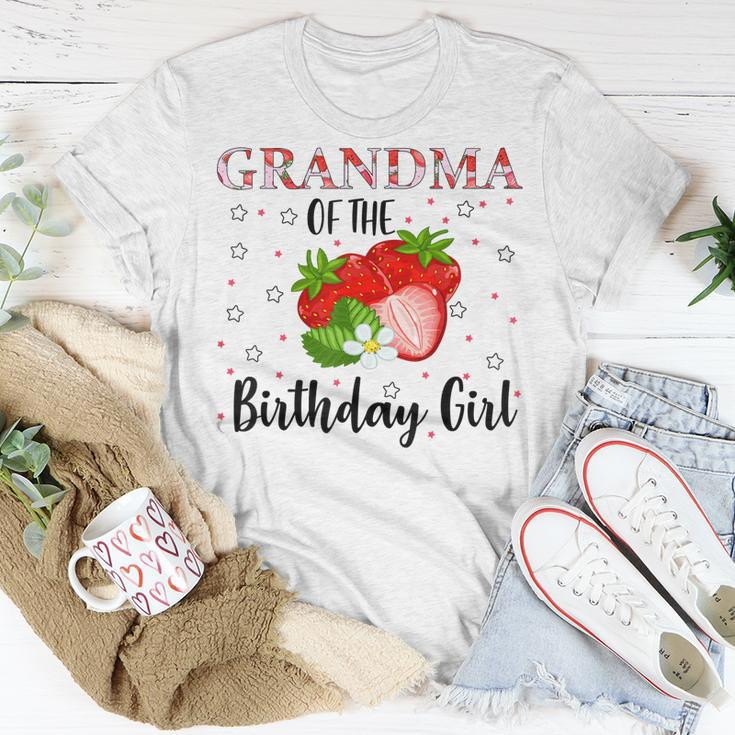 Grandma Of The Birthday Girl First Birthday Strawberry Party Unisex T-Shirt Unique Gifts