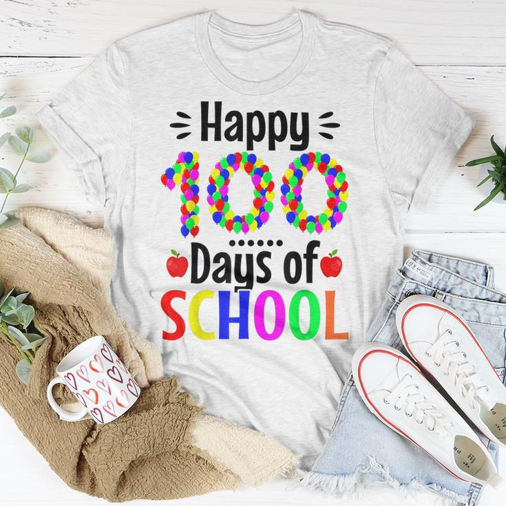 Happy 100 Days Of School Balloons Teachers Students Kids T-shirt Funny Gifts