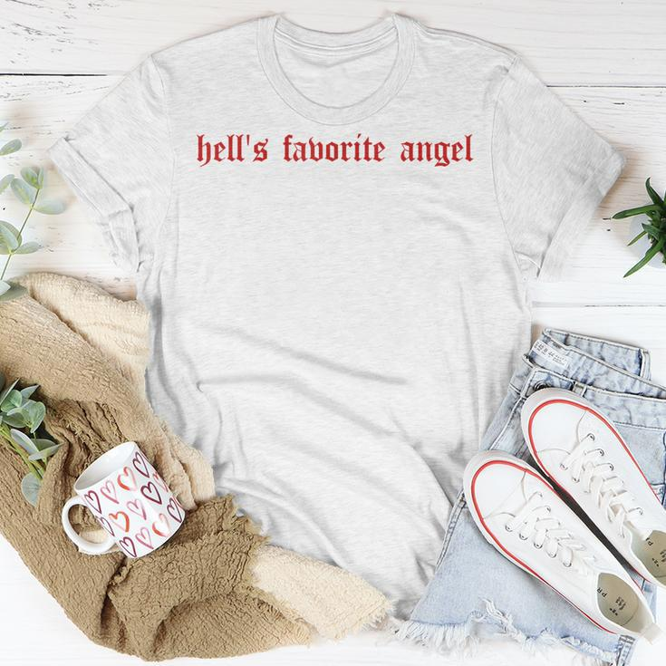 Hells Favorite Angel Funny Hells Favorite Angel Unisex T-Shirt Unique Gifts