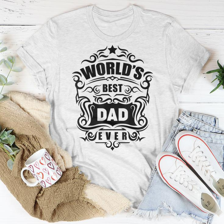 Herren Bester Vater Der Welt Papa Geschenk Geburtstag V2 T-Shirt Lustige Geschenke