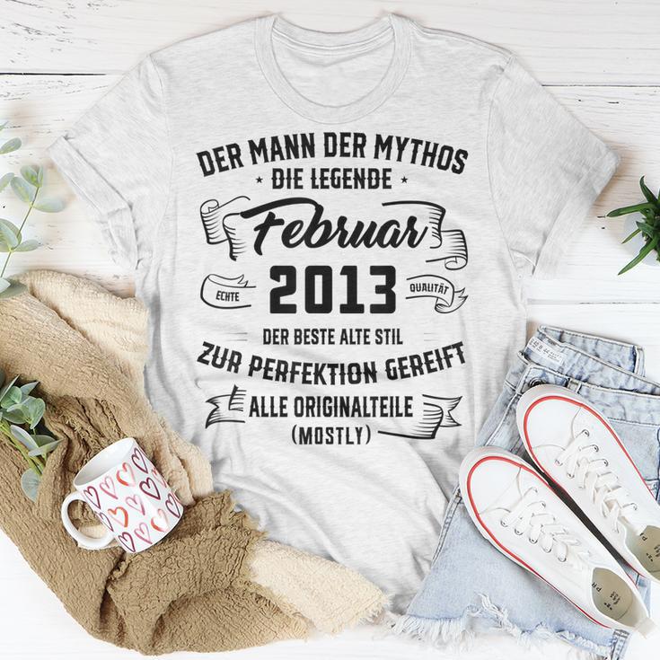 Herren Der Mann Mythos Die Legend Februar 2013 10 Geburtstag T-Shirt Lustige Geschenke