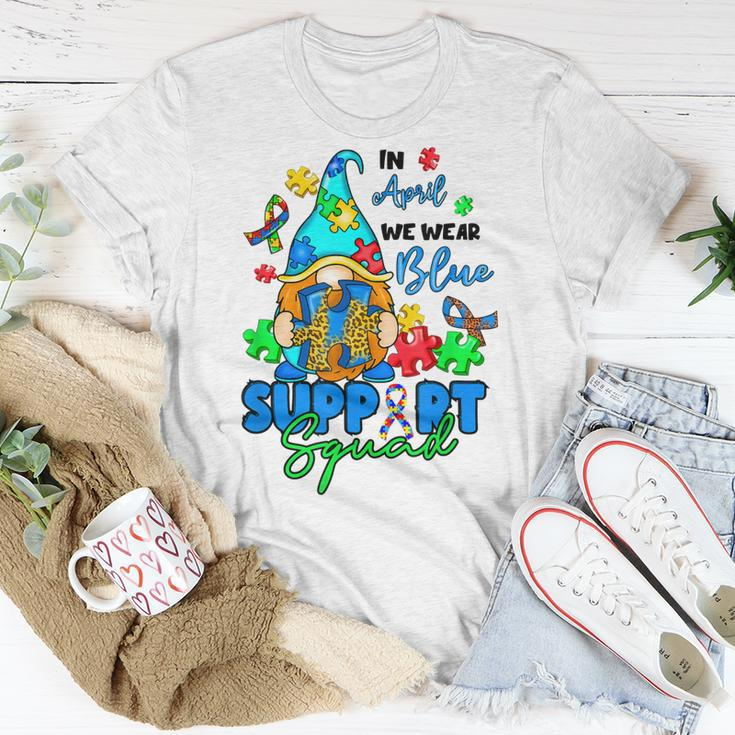 I April We Wear Blues Gnomes Autism Awareness Unisex T-Shirt Unique Gifts