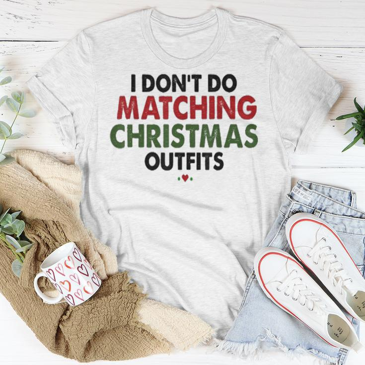 Ich Mache Keine Passenden Weihnachtsoutfits Für Paare Die T-Shirt Lustige Geschenke