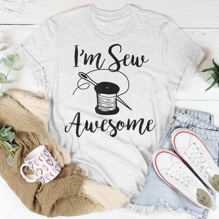 Im Sew Awesome Mother Grandma Mom Lover Sewing Gift Unisex T-Shirt Unique Gifts
