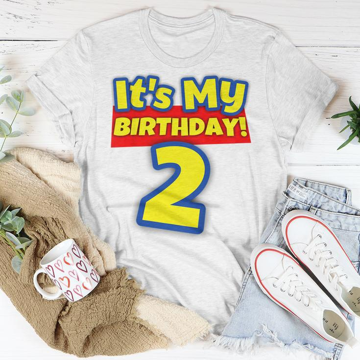 Kids 2 Year Old 2Nd Birthday Boys And Girls Its My Birthday Unisex T-Shirt Unique Gifts